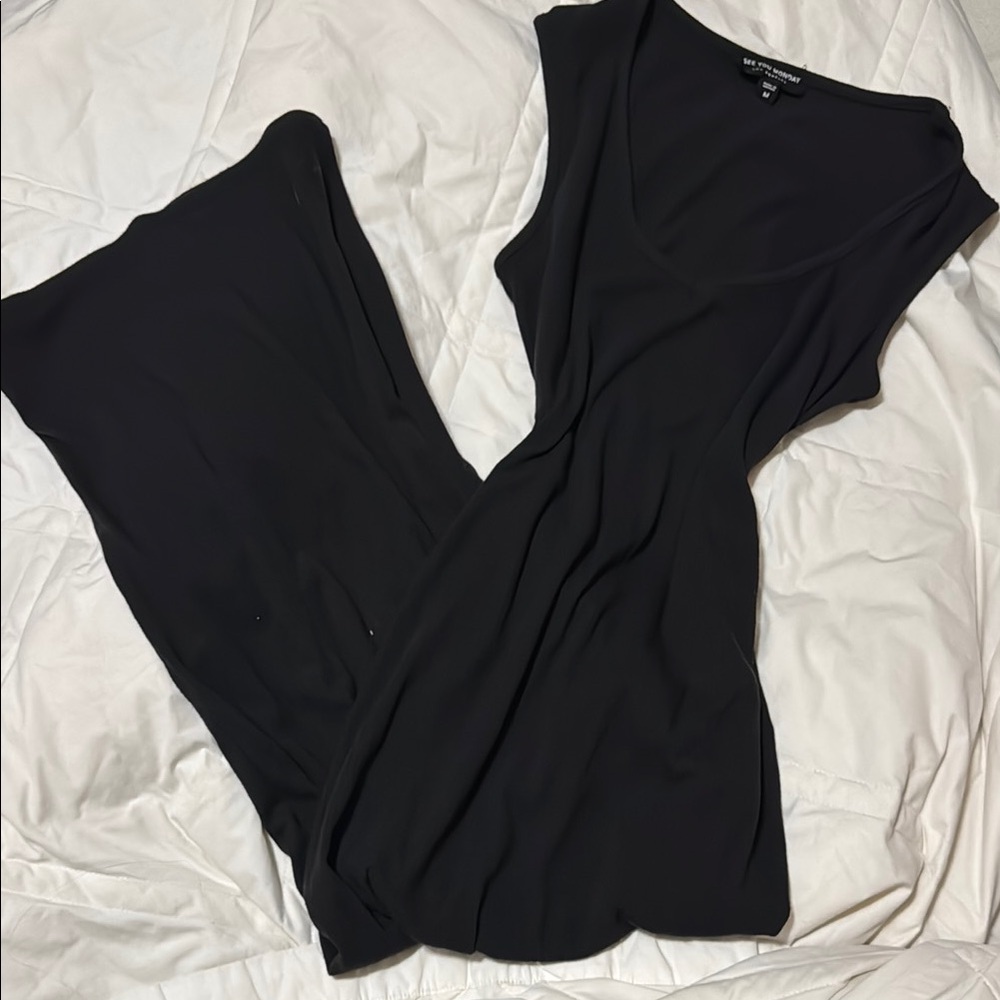 Black Sleeveless Jumpsuit